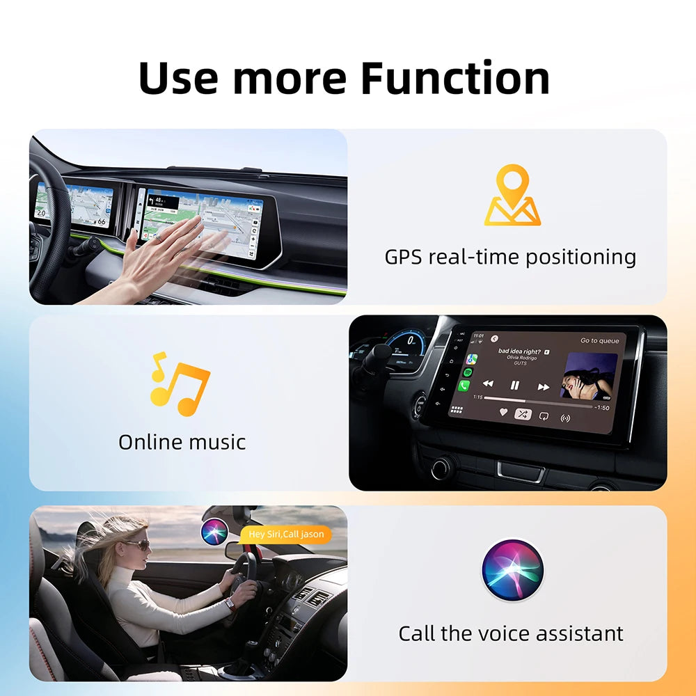 AutoLink™ 2w1 – Bezprzewodowy CarPlay & Android Auto